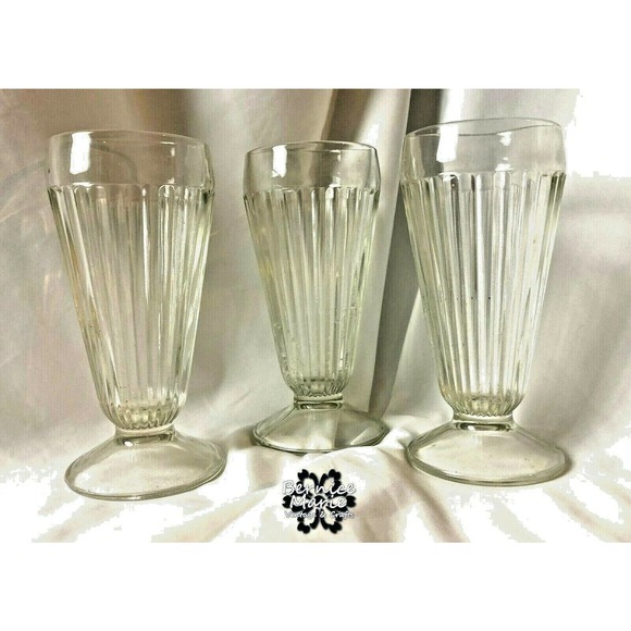 New 12 oz old fashioned soda fountain glasses; by Jeannette  New 12 oz old fashioned soda fountain glasses; by Jeannette Glass Company